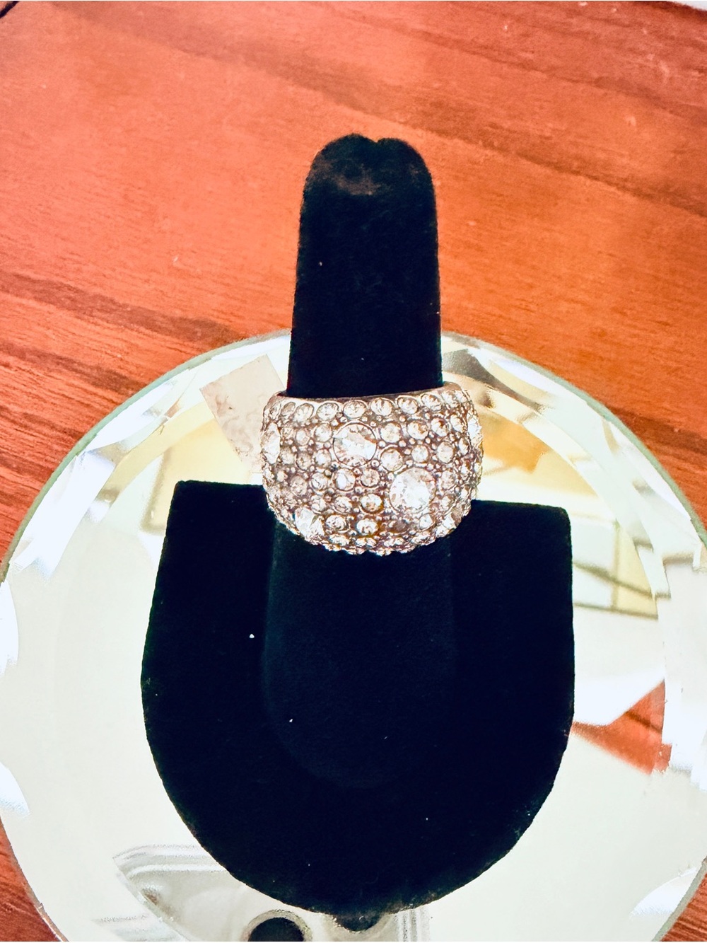 Brighton Crystal Pave Dome Ring - Clear/Silver